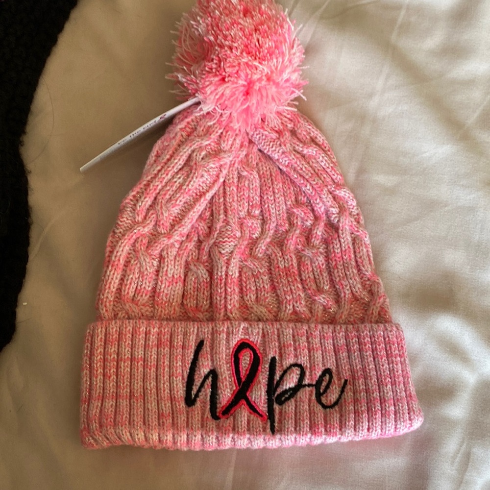 Pink breast cancer Hope hat
